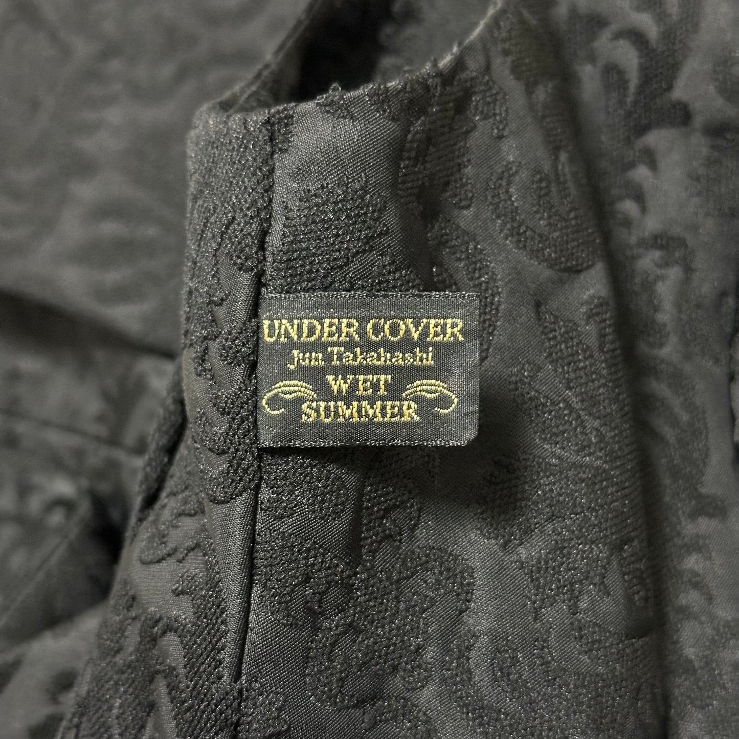 UNDERCOVER Spring Summer 1998 "Drape" Jacquard Long Vest Coat