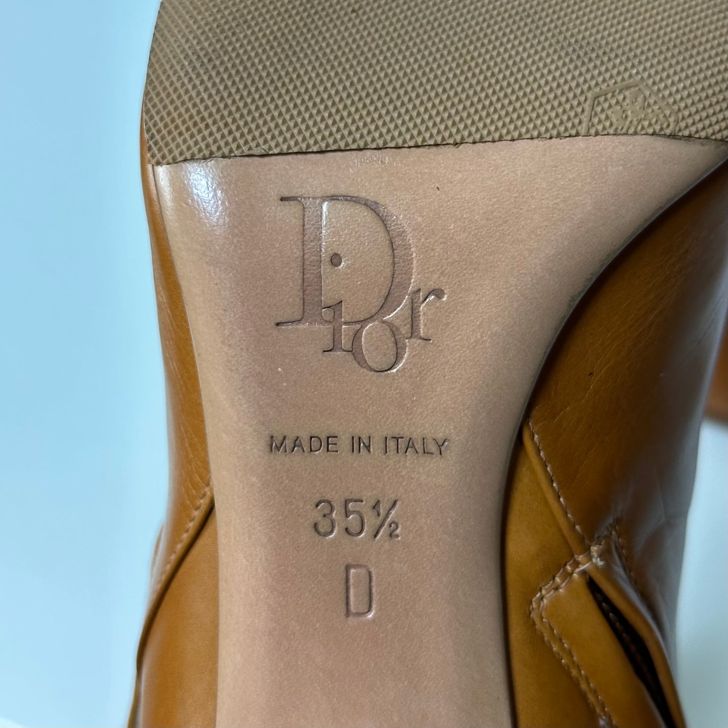 CHRISTIAN DIOR Fall Winter 2004 Leather Buckle Ankle Boots