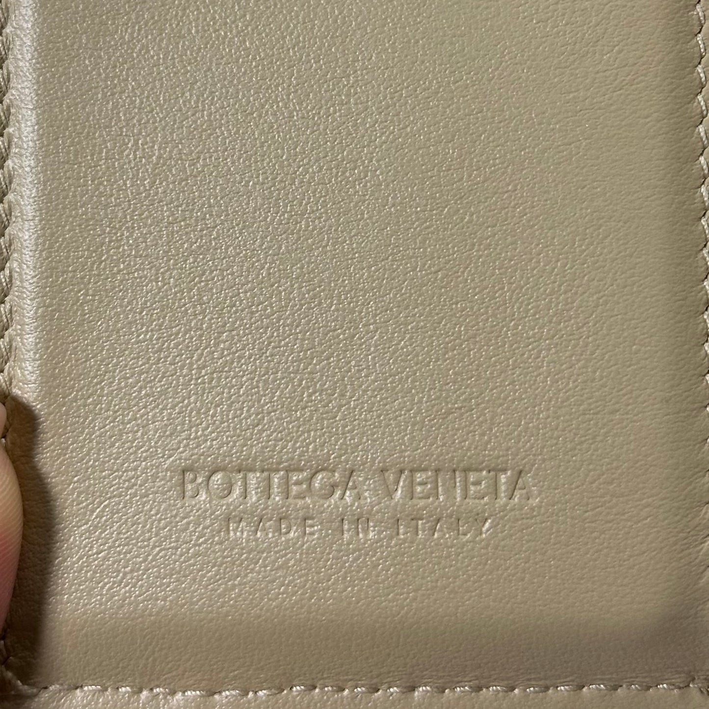 BOTTEGA VENETA Leather Zip Trifold Wallet