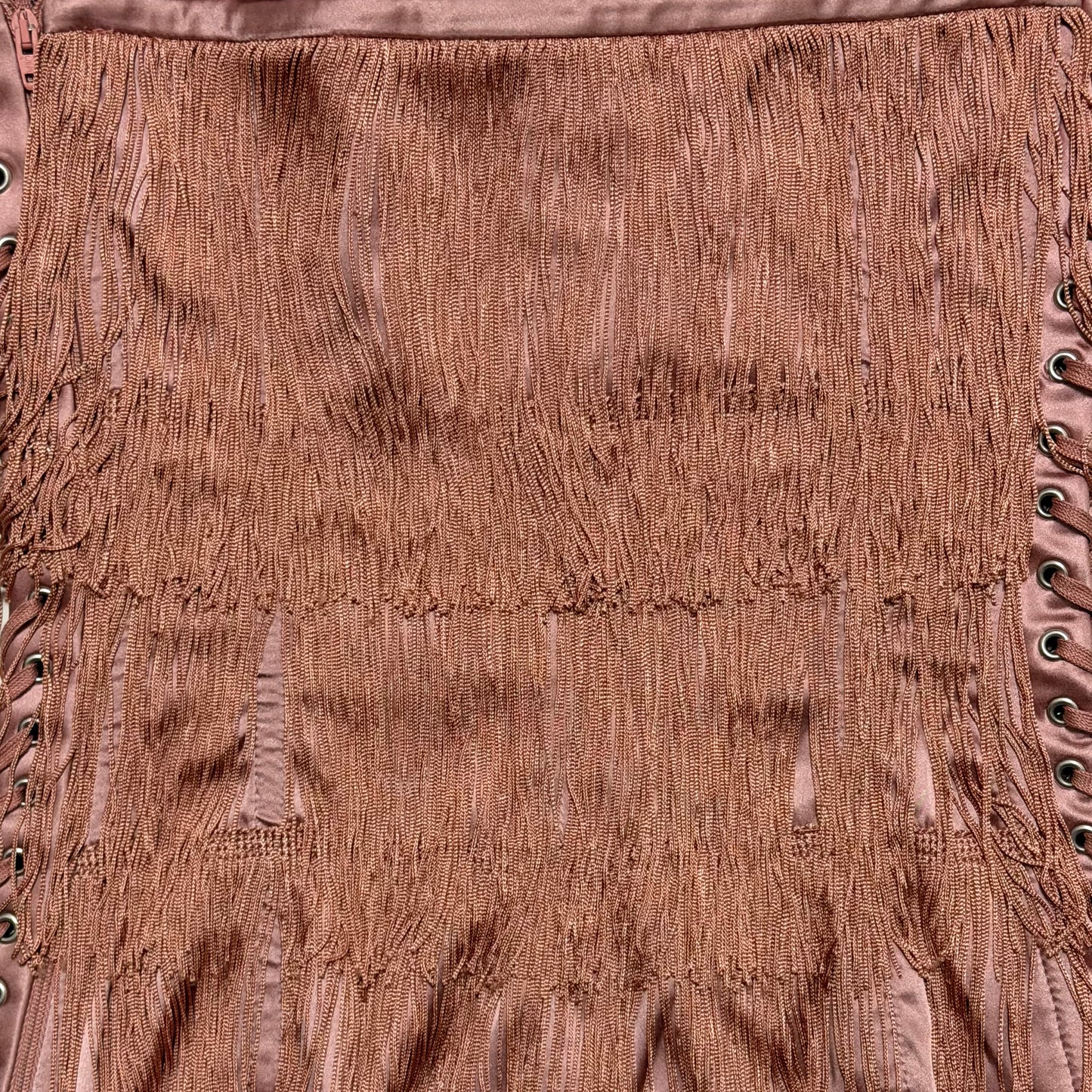 DOLCE&GABBANA Fall Winter 2003 Fringed Lace-Up Corset Bustier