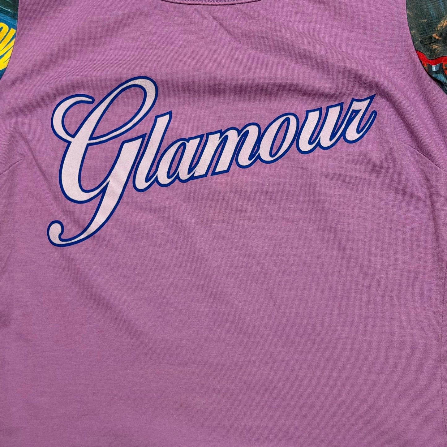D&G Spring Summer 2002 “Glamour” Graphic Frill Sleeve T-Shirt