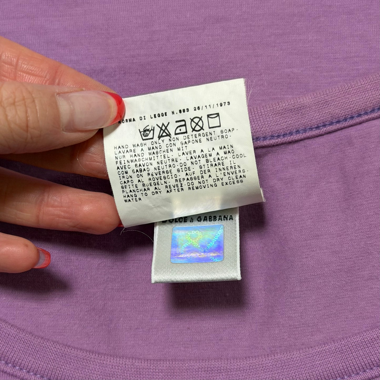 D&G Spring Summer 2002 “Glamour” Graphic Frill Sleeve T-Shirt