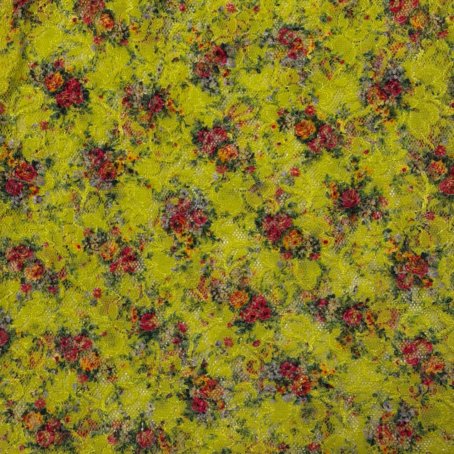 D&G Fall Winter 1999 Sheer Floral Lace Pencil Skirt