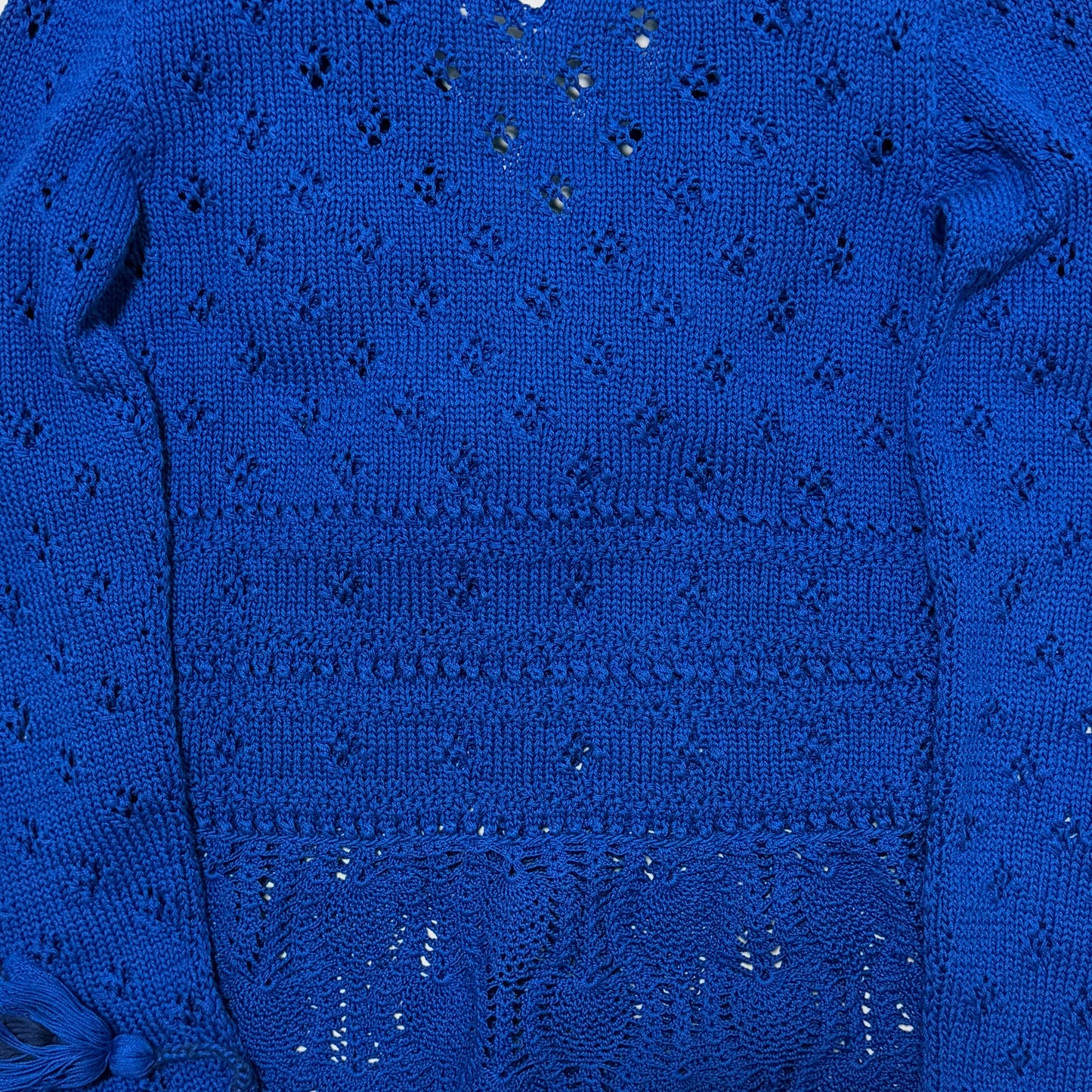 LOEWE Spring Summer 2019 Tassel-Trim Pointelle Knit Sweater