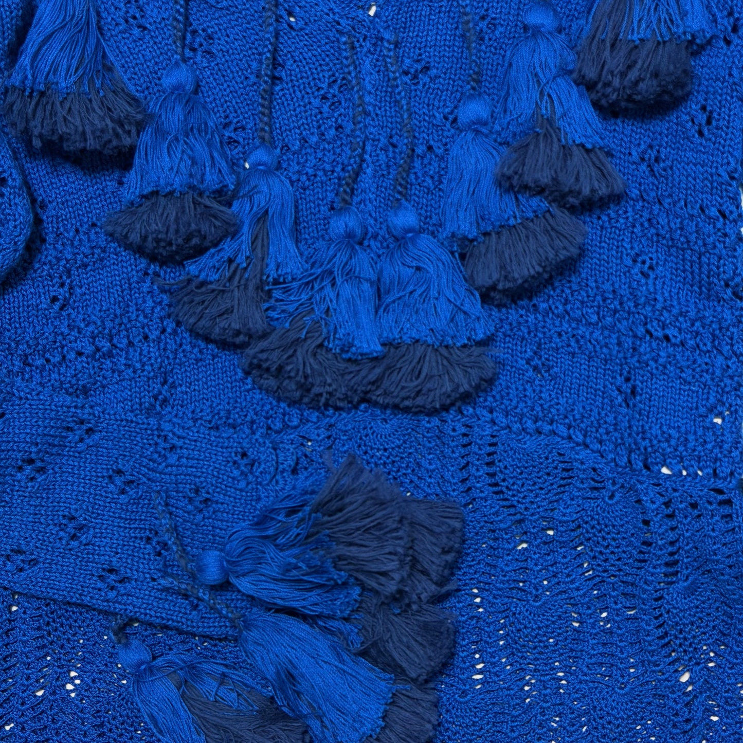 LOEWE Spring Summer 2019 Tassel-Trim Pointelle Knit Sweater