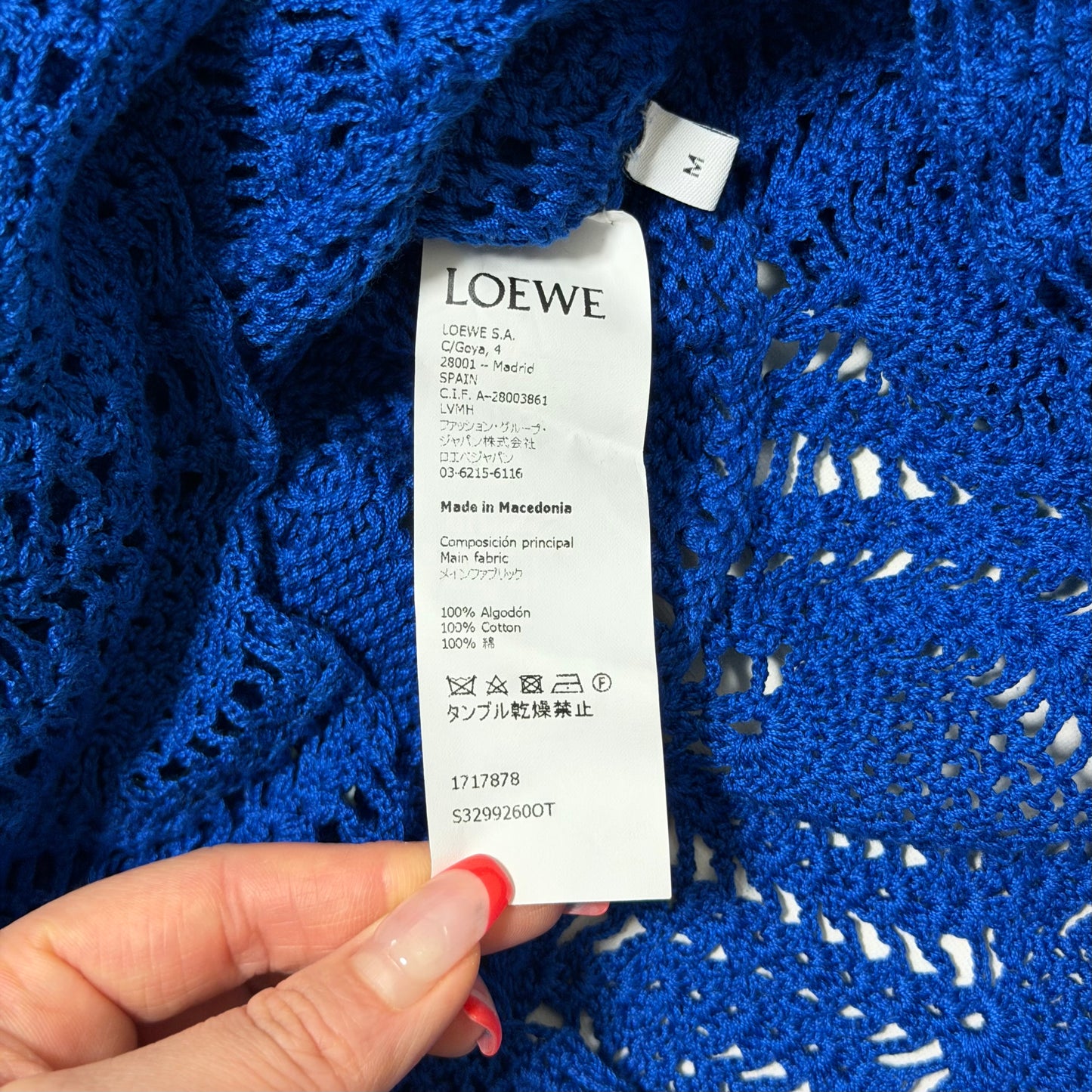 LOEWE Spring Summer 2019 Tassel-Trim Pointelle Knit Sweater