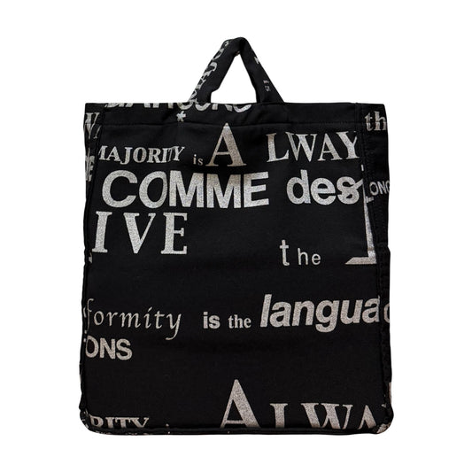 COMME DES GARÇONS Fall Winter 2003 Typography Logo Tote Bag