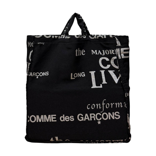 COMME DES GARÇONS Fall Winter 2003 Typography Logo Tote Bag