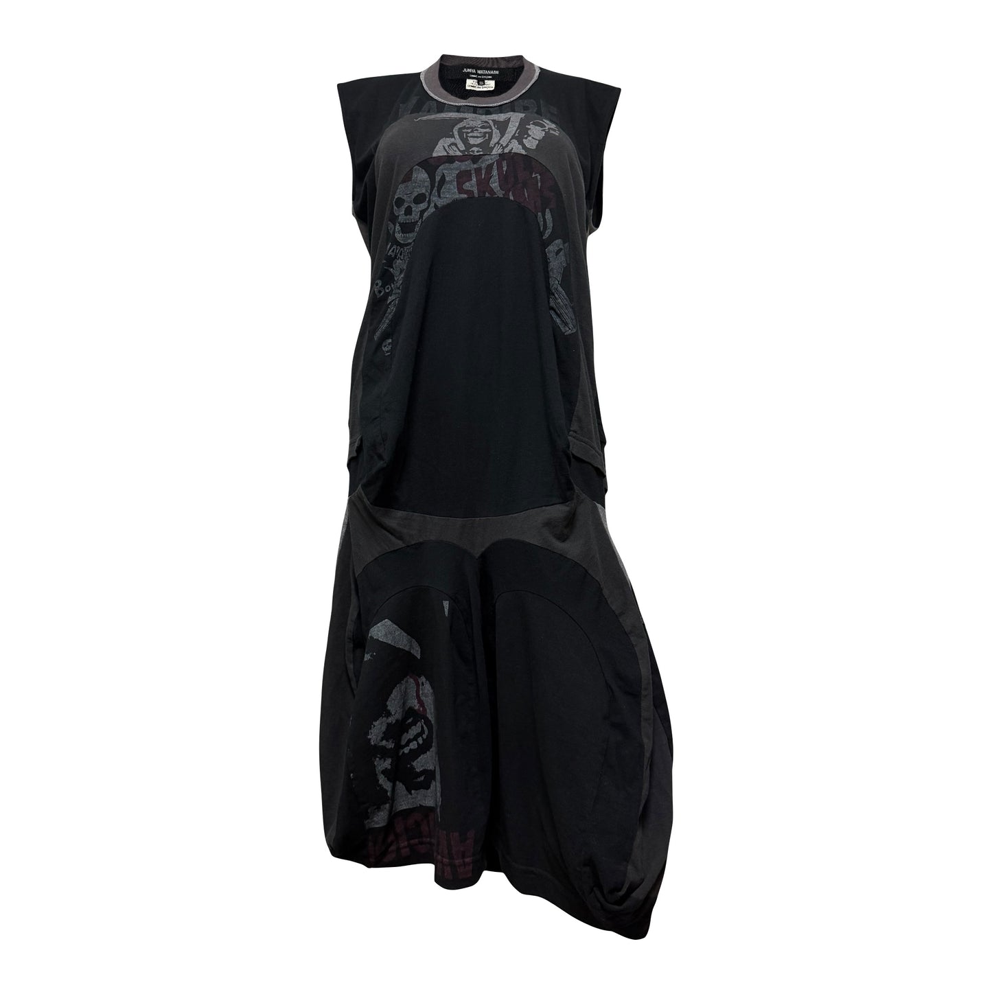 JUNYA WATANABE Spring Summer 2006 Punk Graphic Reconstructed Midi Dress