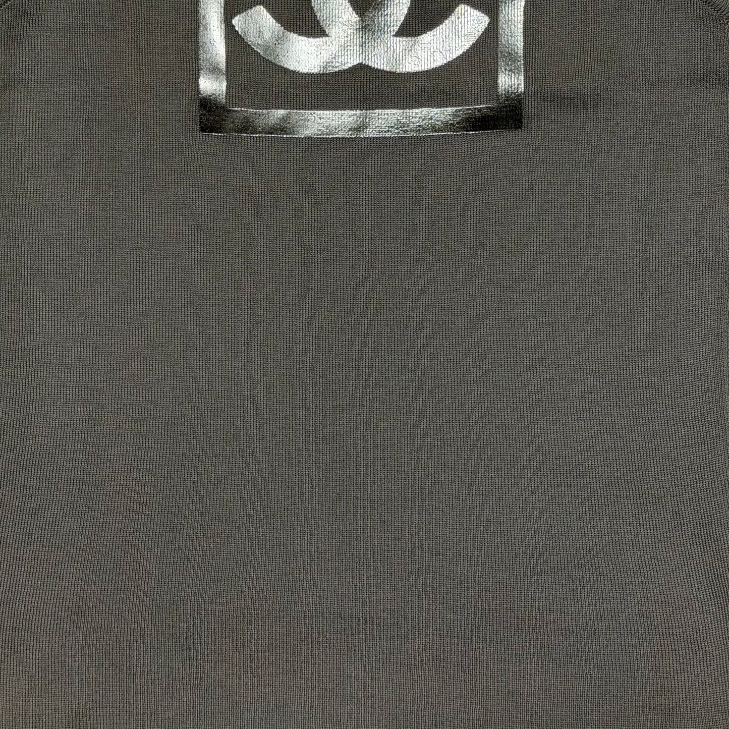 CHANEL Sport Spring Summer 2001 CC Logo Knit Tank Top