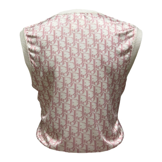 CHRISTIAN DIOR Spring Summer 2004 Trotter Logo Knit Vest