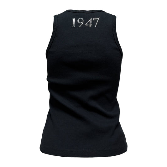 CHRISTIAN DIOR Fall Winter 2003 "J'ADORE DIOR" Rhinestone Logo Tank Top