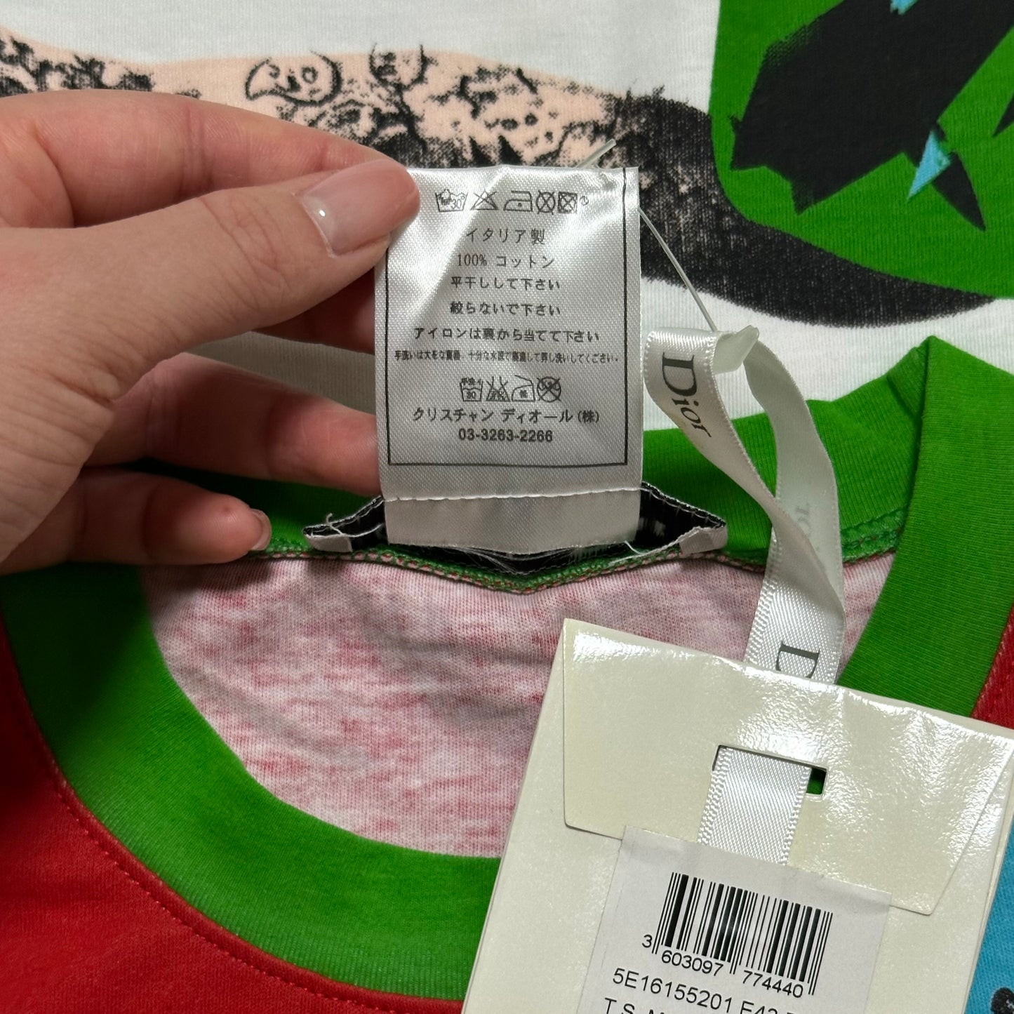 CHRISTIAN DIOR Spring Summer 2005 Tiger Graphic Print T-Shirt