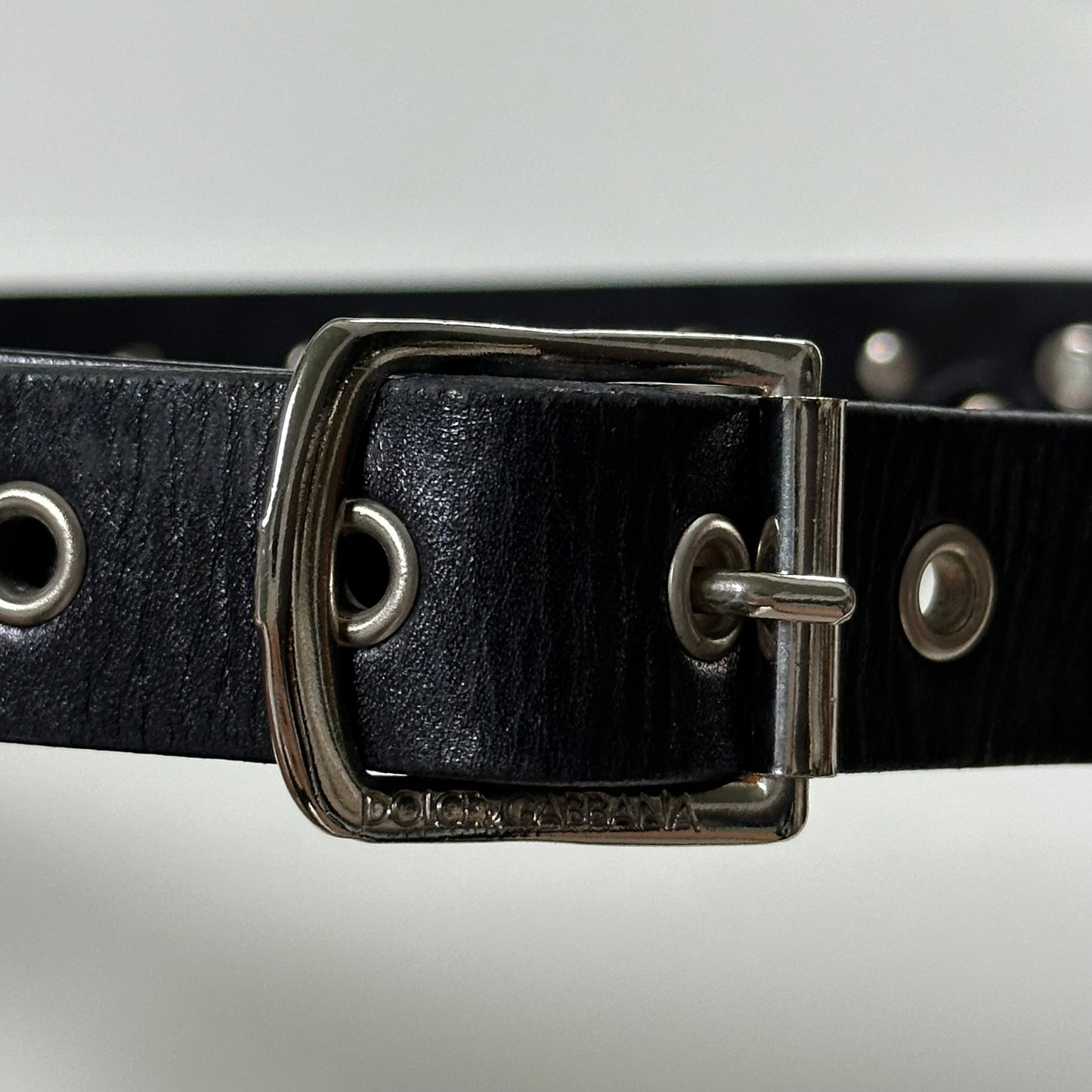 DOLCE&GABBANA Fall Winter 2007 Chain Eyelet Leather Belt