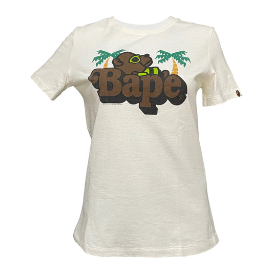 A BATHING APE "BAPE" Logo Bear Print T-Shirt