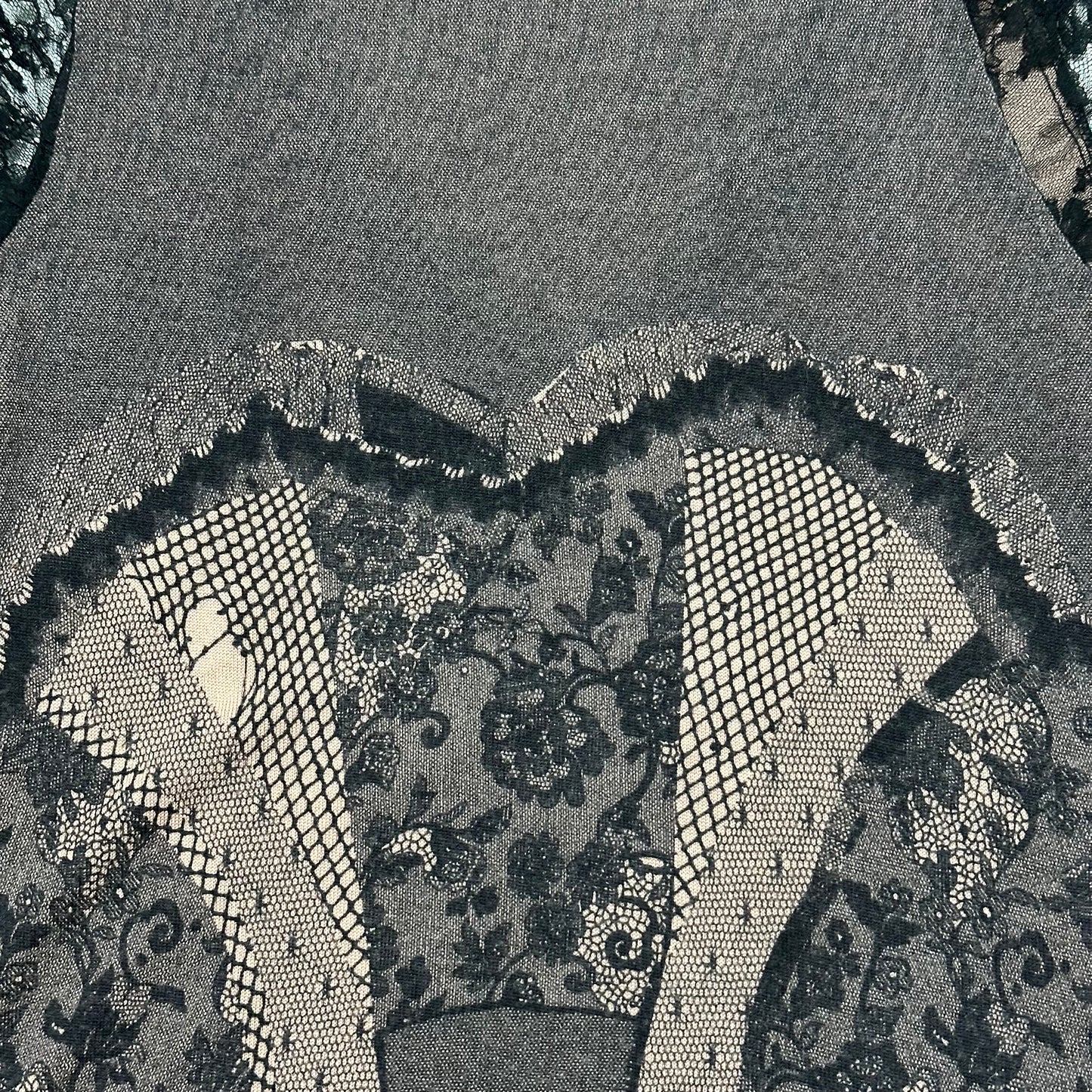 CHRISTIAN DIOR Spring Summer 2006 Lace Trim Knit T-Shirt