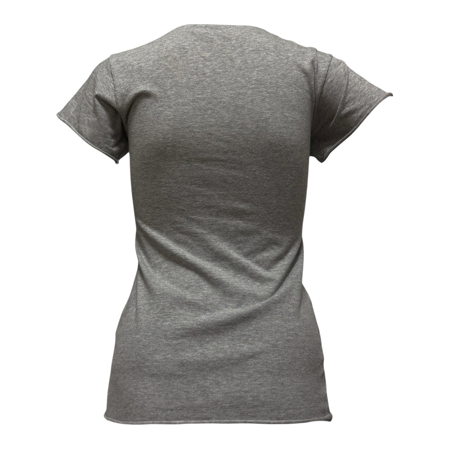 DOLCE&GABBANA Spring Summer 2003 Plunging Lace-Up Logo Print T-Shirt