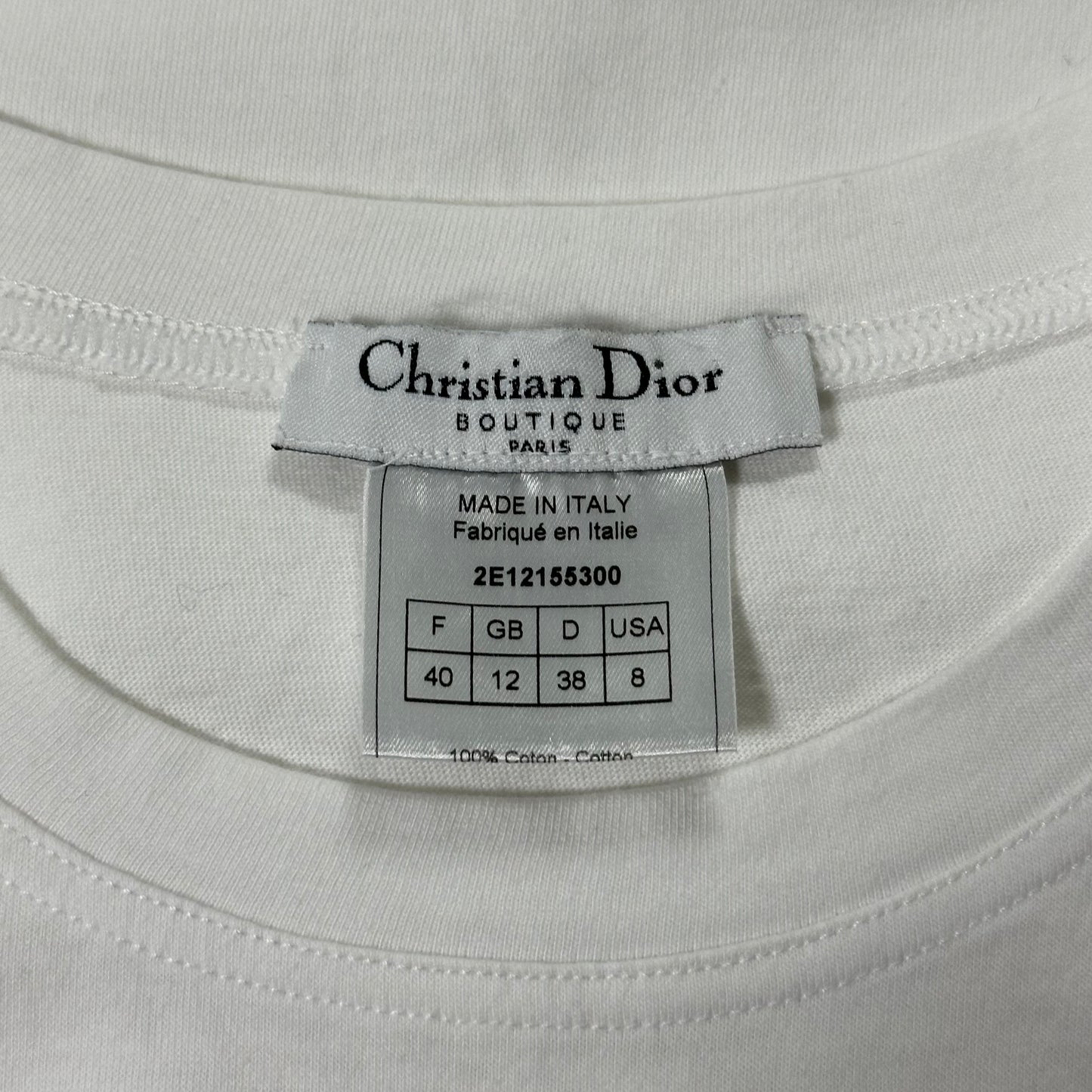 CHRISTIAN DIOR Spring Summer 2002 "J'ADORE DIOR" Tank Top