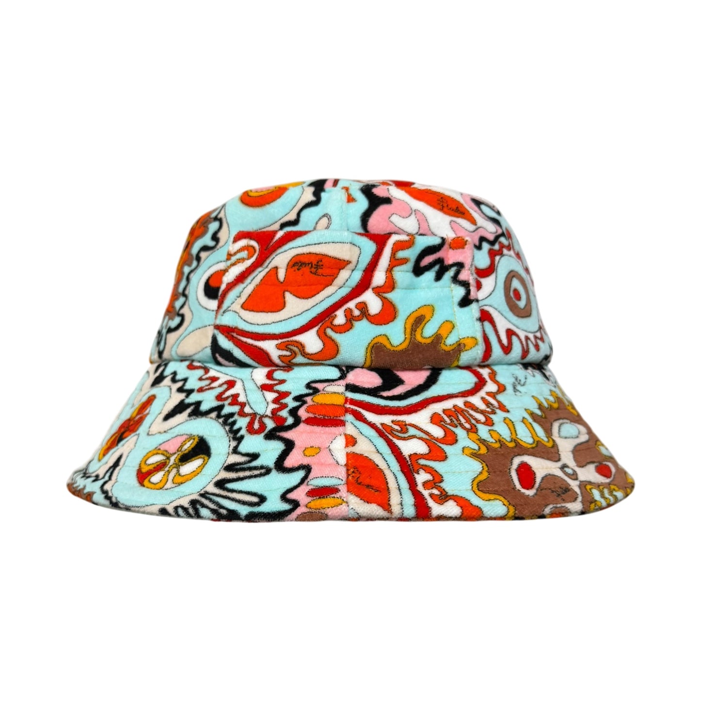 EMILIO PUCCI Spring Summer 2005 Psychedelic Print Terry Cloth Bucket Hat
