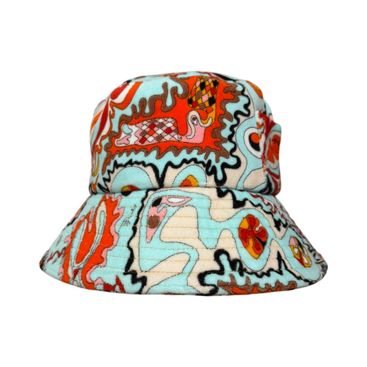 EMILIO PUCCI Spring Summer 2005 Psychedelic Print Terry Cloth Bucket Hat