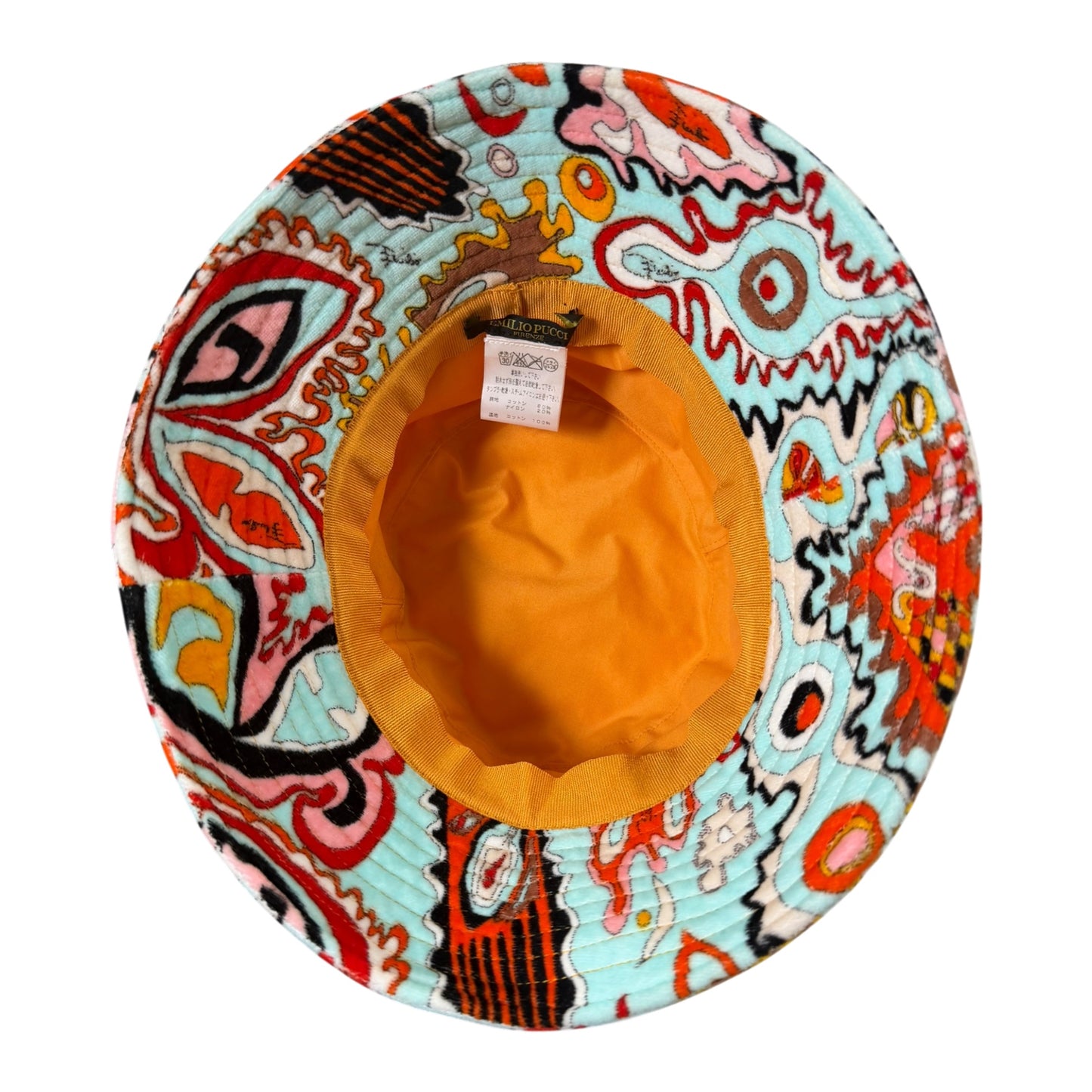 EMILIO PUCCI Spring Summer 2005 Psychedelic Print Terry Cloth Bucket Hat