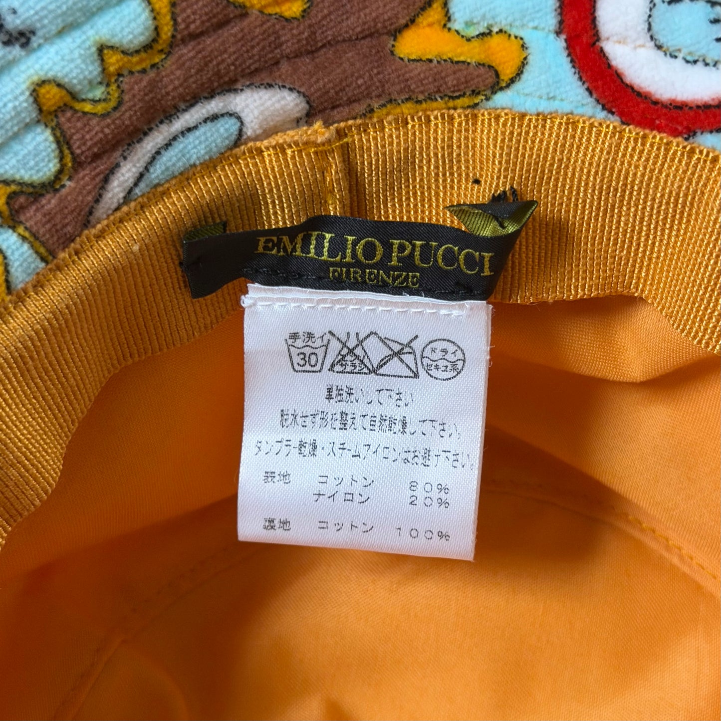 EMILIO PUCCI Spring Summer 2005 Psychedelic Print Terry Cloth Bucket Hat