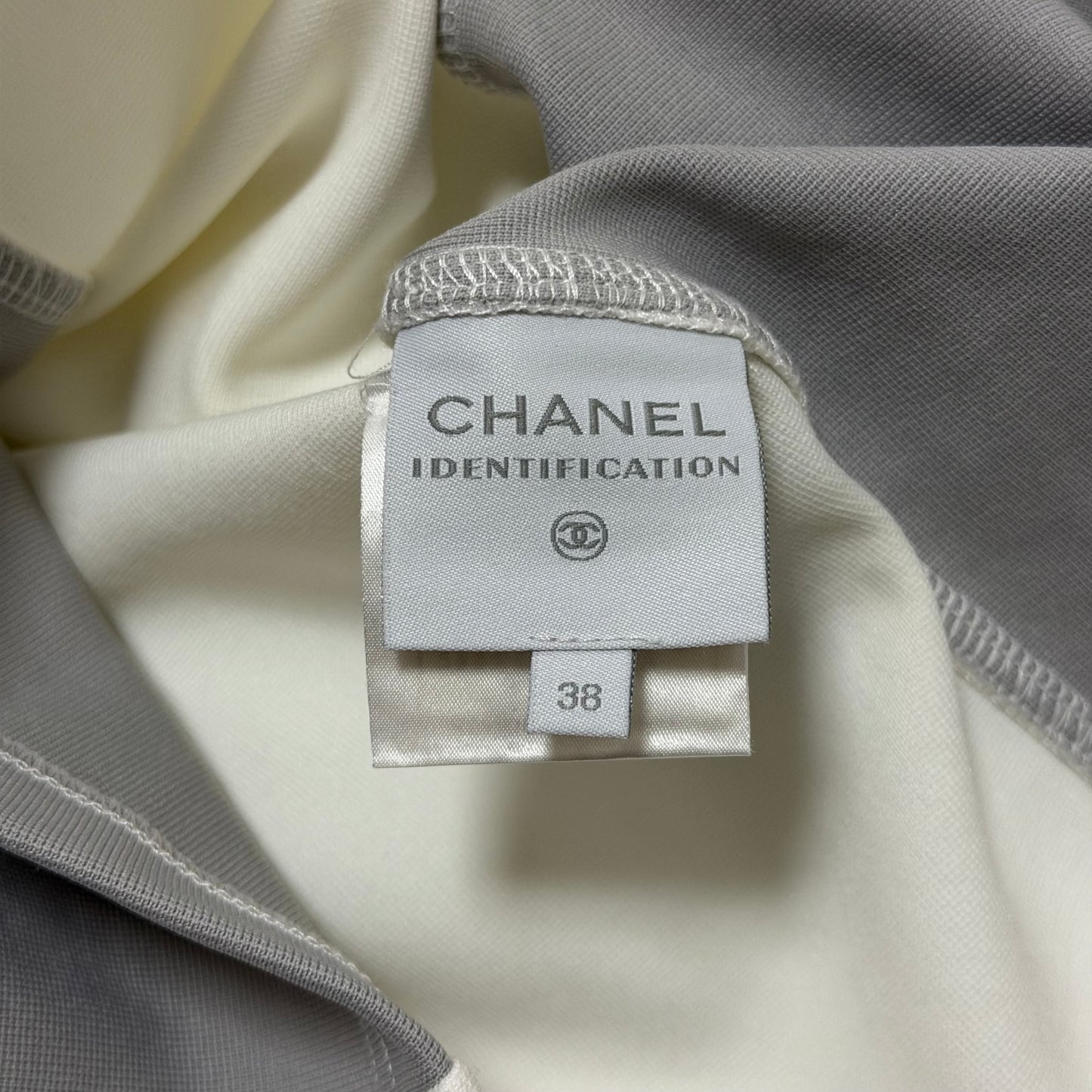 CHANEL Sport Spring Summer 2001 CC Logo Patch Technical Short Sleeve Top