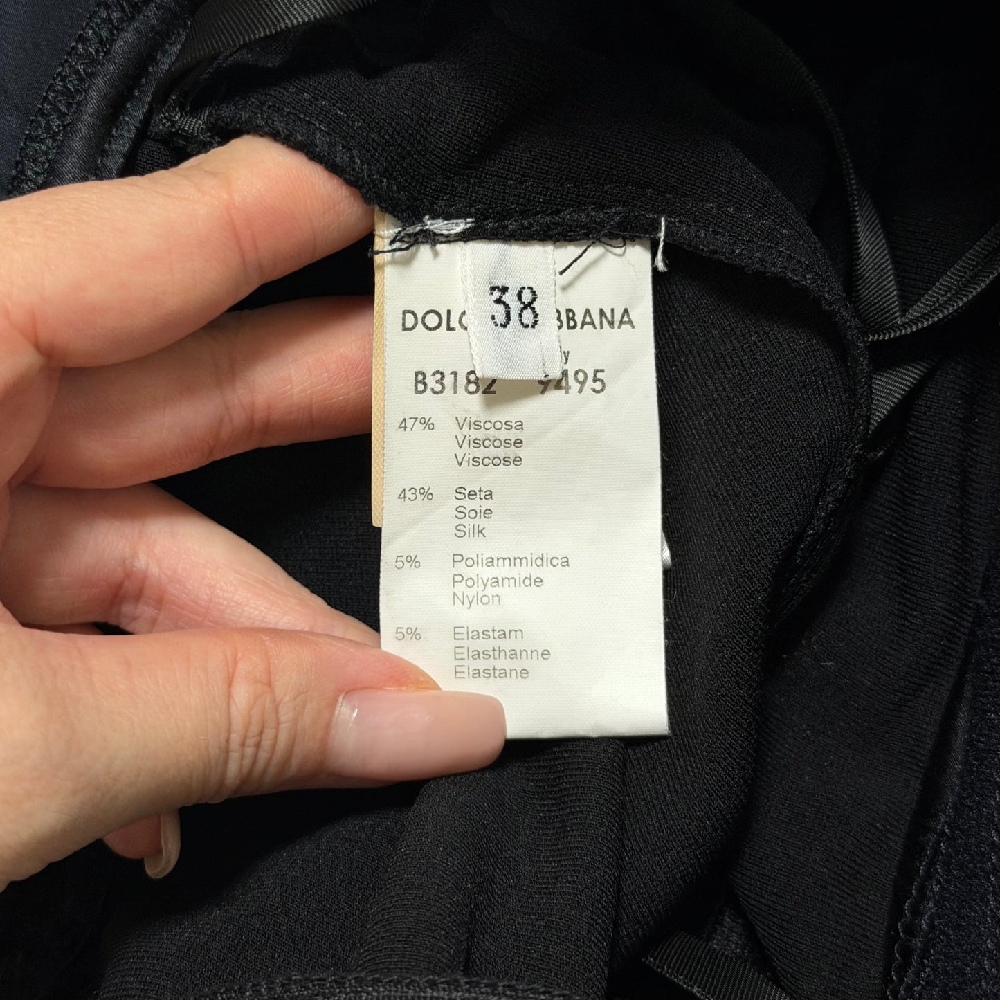 DOLCE&GABBANA Fall Winter 2001 Sheer-Sleeve Dress with Built-in Bra & Matching Scarf