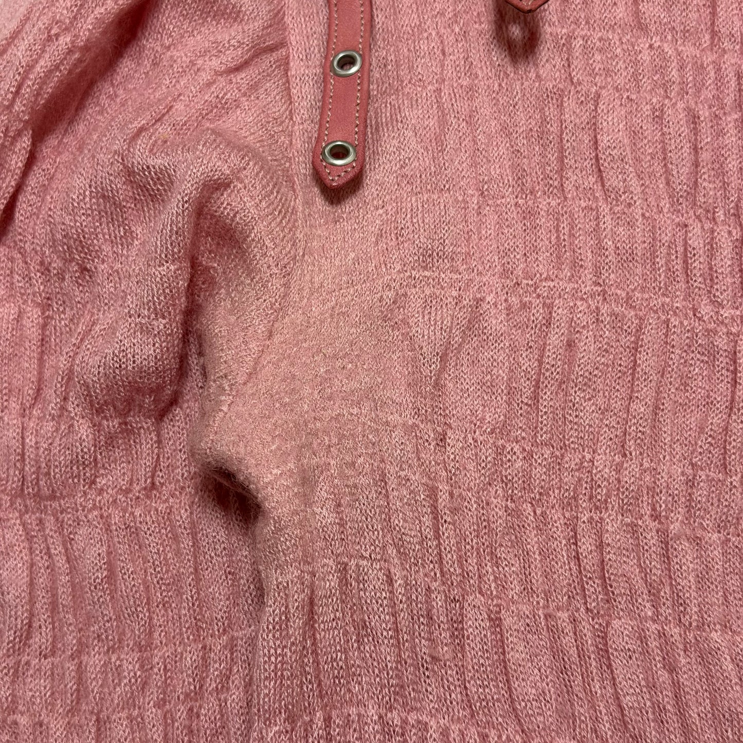 CHRISTIAN DIOR Fall Winter 2003 Bondage Strap Ribbed Knit Cardigan