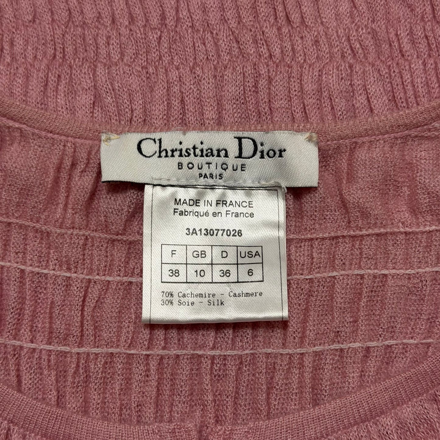 CHRISTIAN DIOR Fall Winter 2003 Bondage Strap Ribbed Knit Cardigan