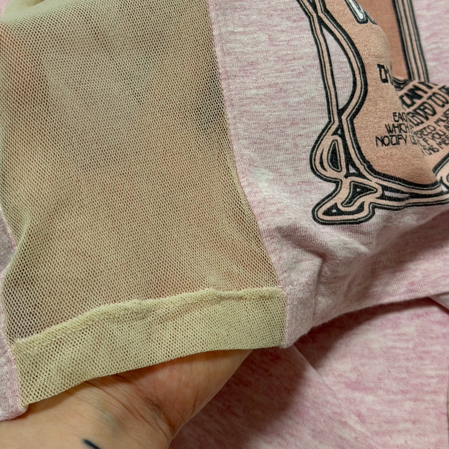 D&G Vintage “FREEDOM” Side Mesh Graphic Tank Top