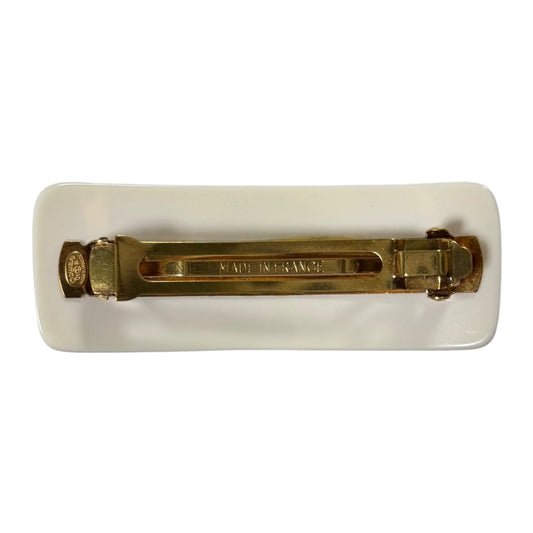 CHANEL Vintage Resin CC Concentric Circle Hair Barrette
