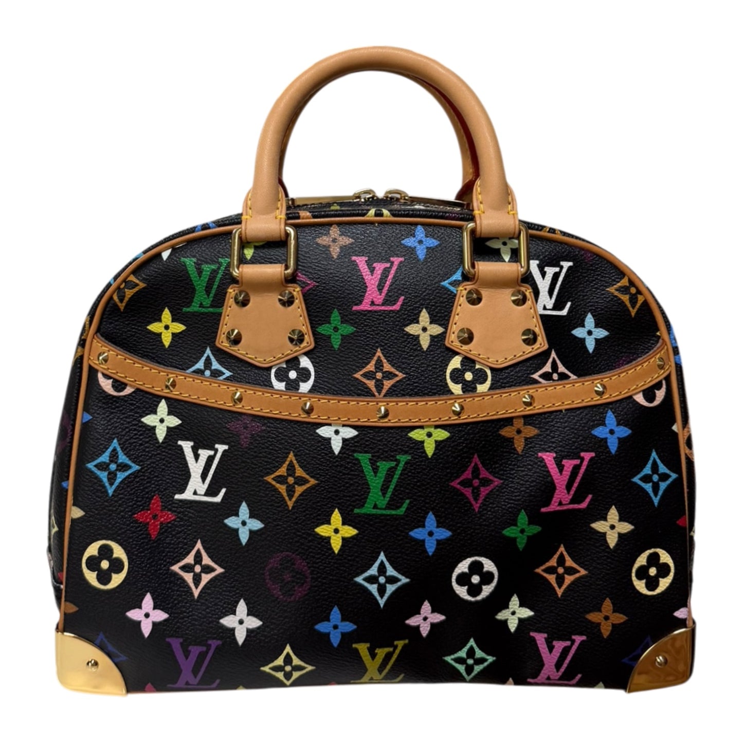 LOUIS VUITTON x TAKASHI MURAKAMI 2004 Monogram Multicolore Trouville Handbag