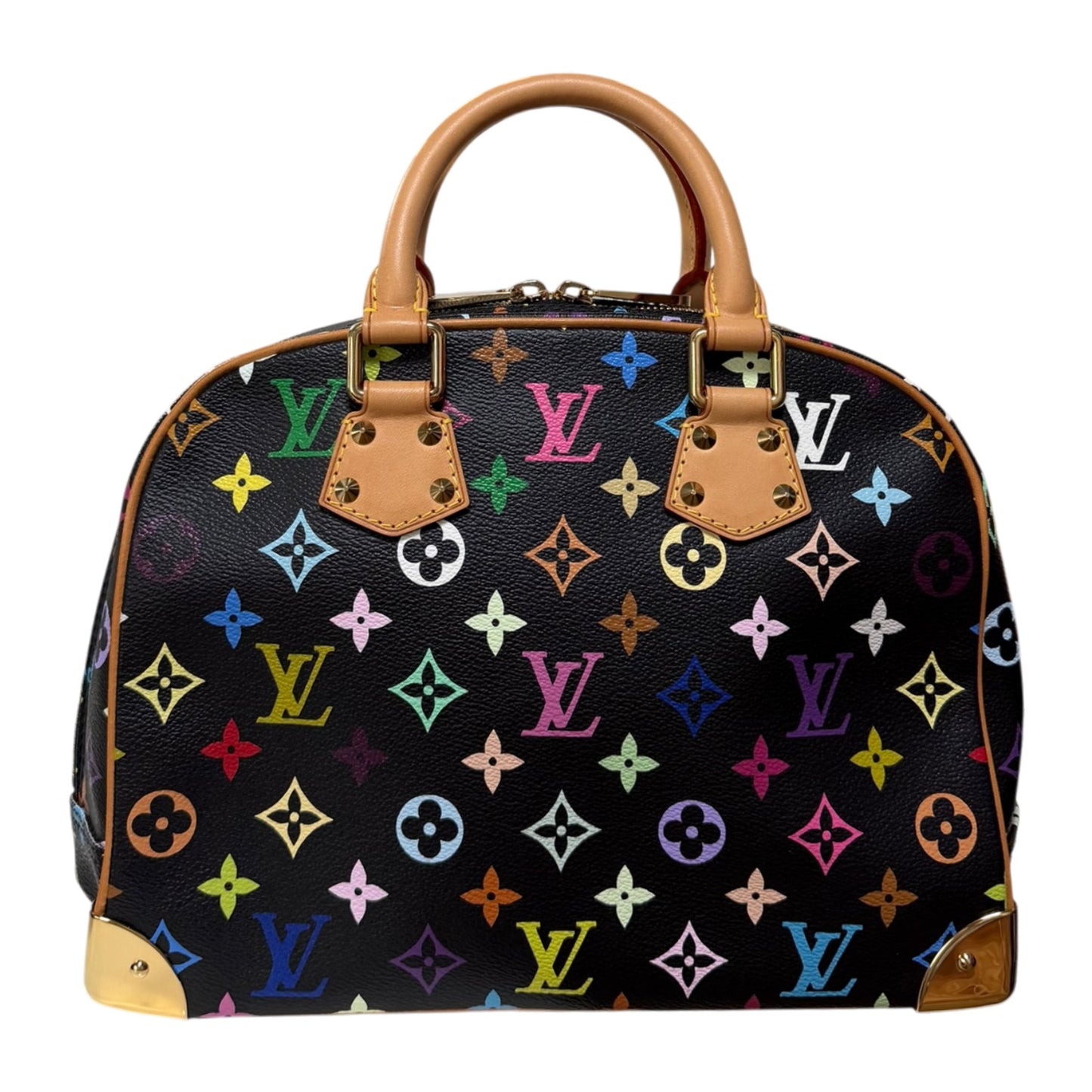 LOUIS VUITTON x TAKASHI MURAKAMI 2004 Monogram Multicolore Trouville Handbag