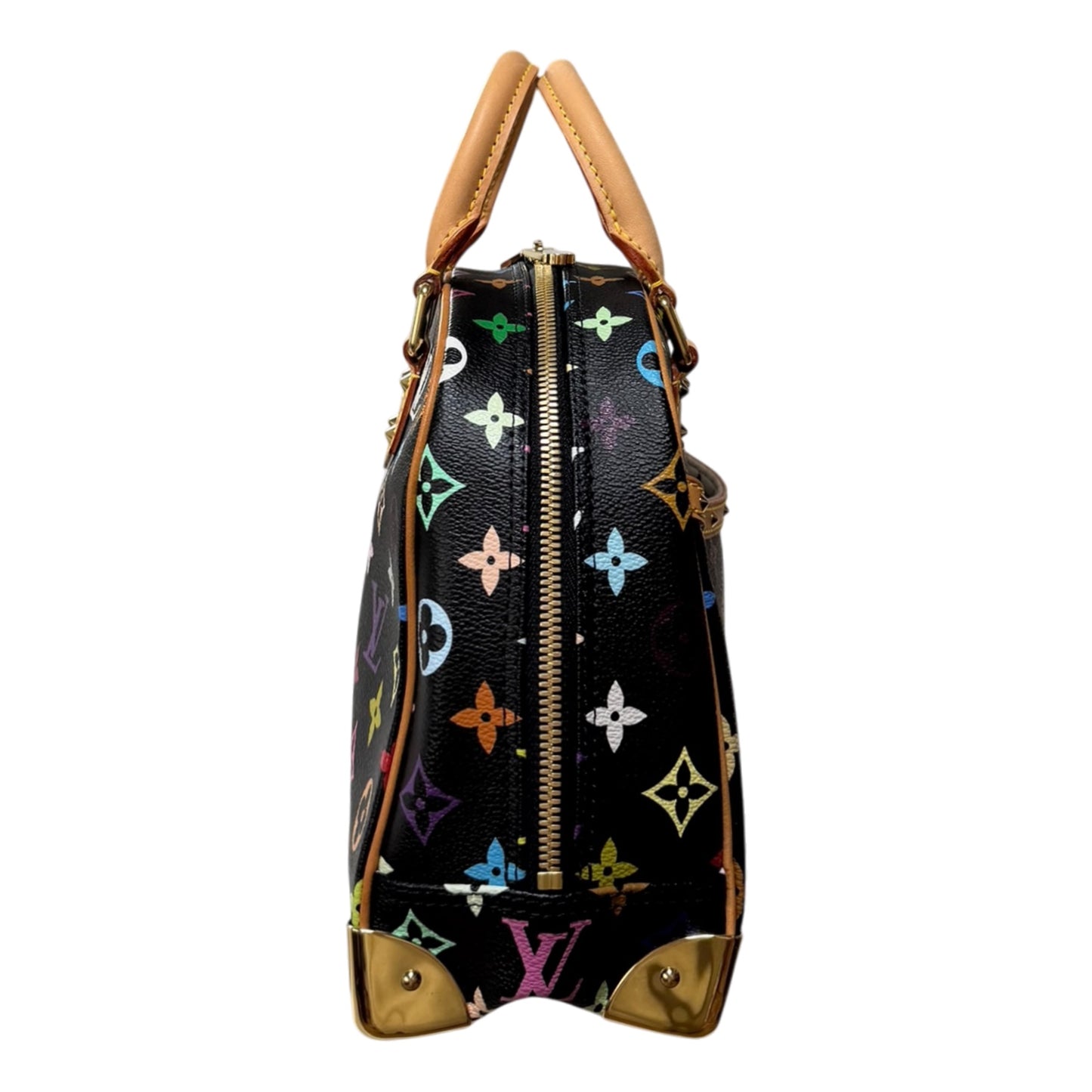 LOUIS VUITTON x TAKASHI MURAKAMI 2004 Monogram Multicolore Trouville Handbag