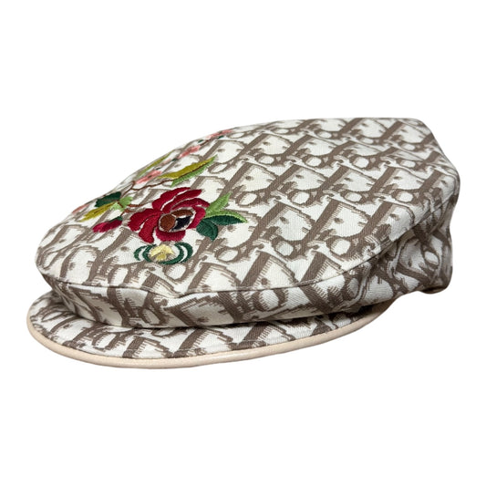 CHRISTIAN DIOR Spring Summer 2005 Diorissimo Trotter Floral Embroidered Casquette