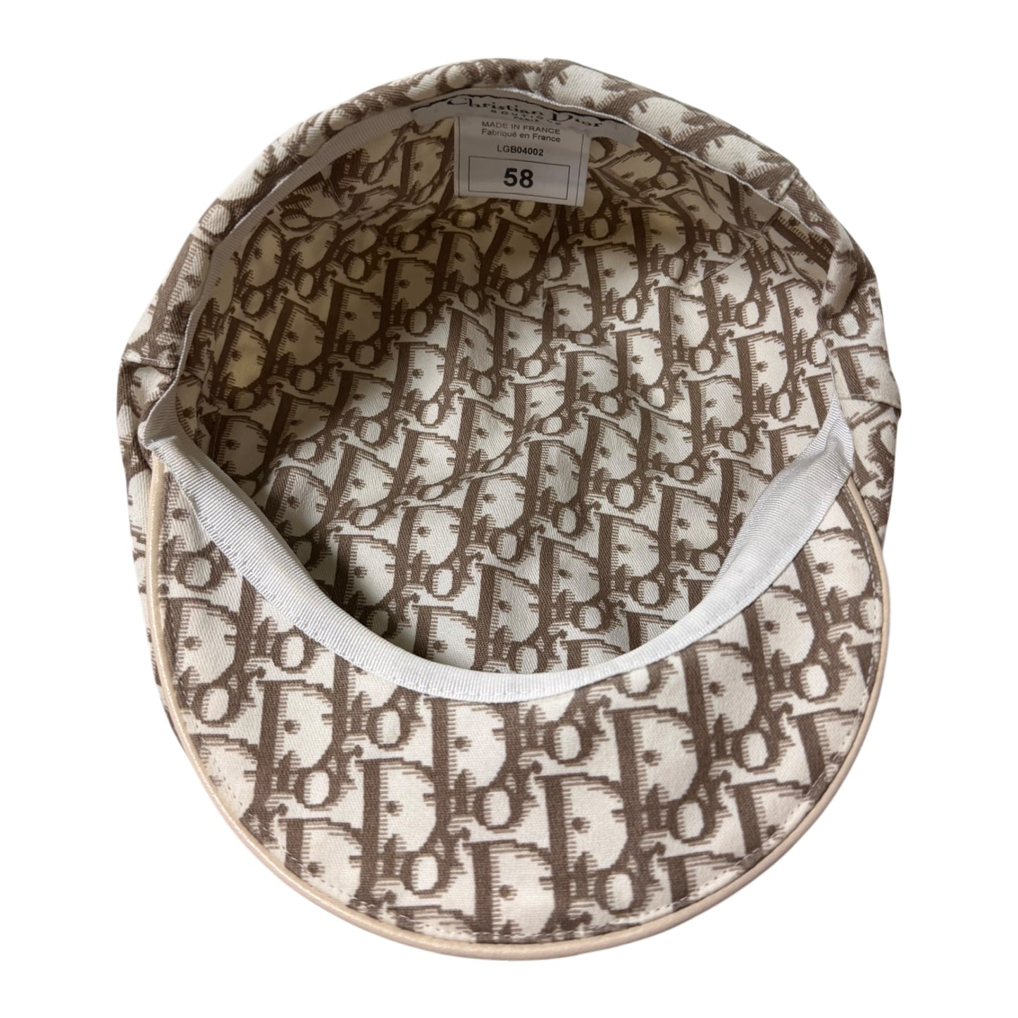 CHRISTIAN DIOR Spring Summer 2005 Diorissimo Trotter Floral Embroidered Casquette