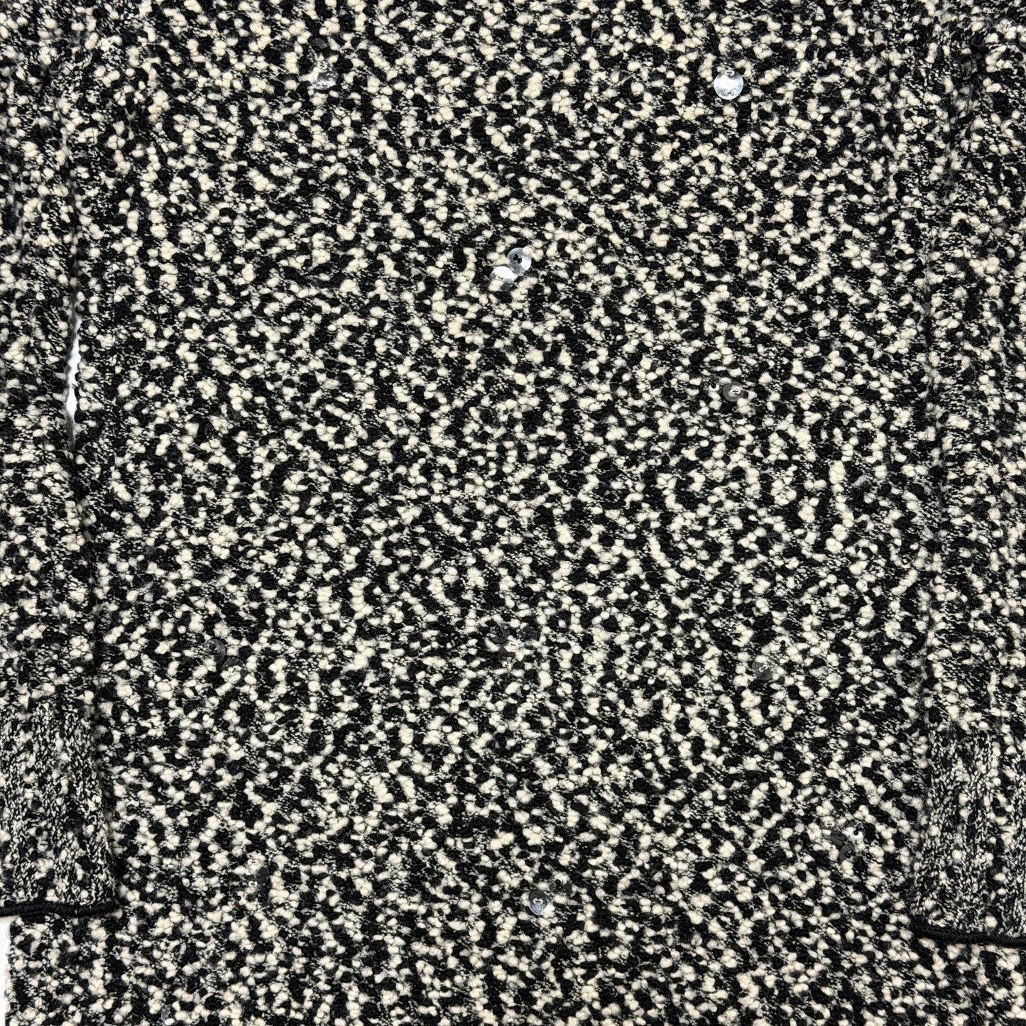 CHANEL Fall Winter 1994 Sequin-Embellished Tweed Turtleneck Mini Dress