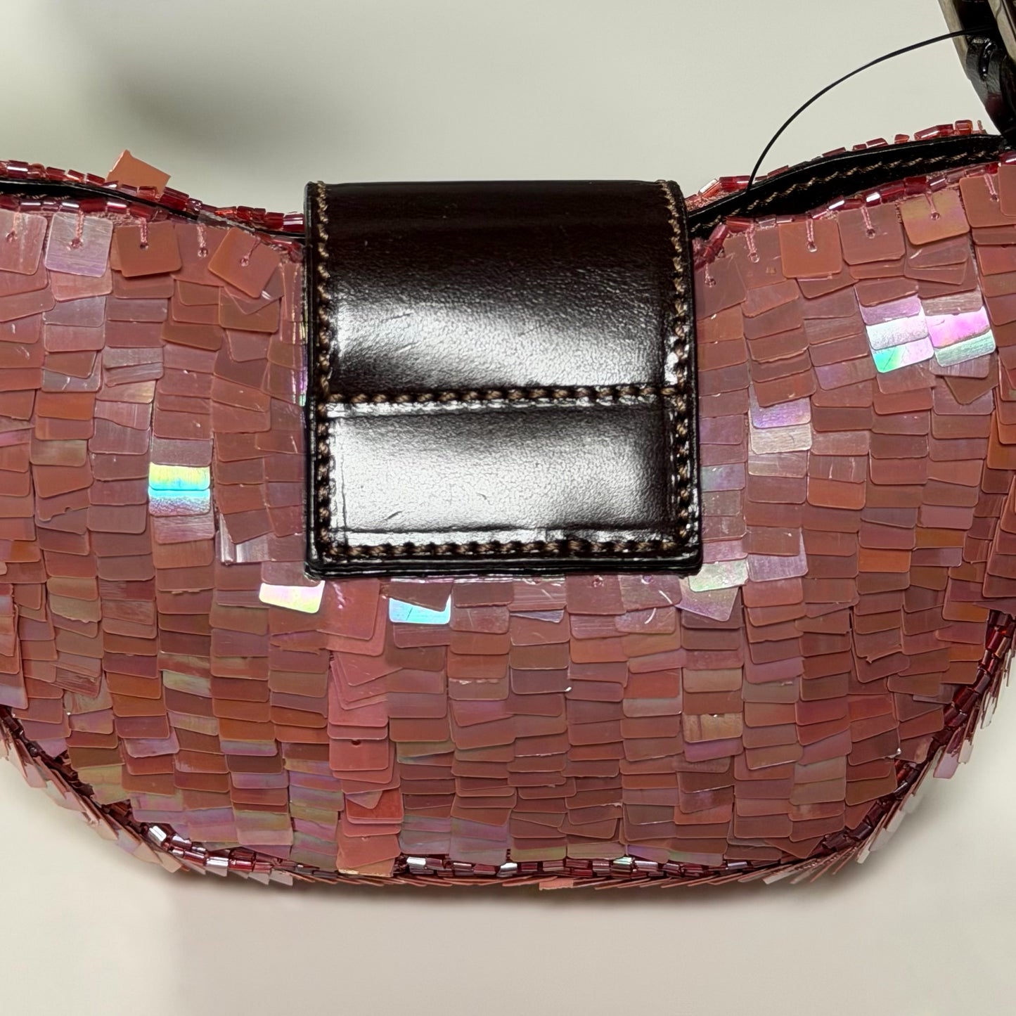 FENDI Fall Winter 1999 Sequin Mini Croissant Bag