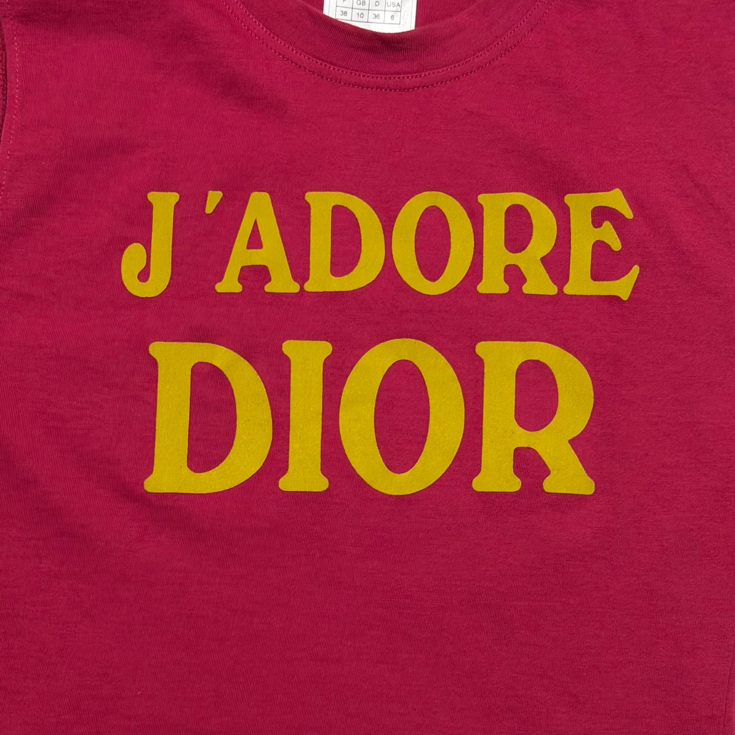 CHRISTIAN DIOR Fall Winter 2002 "J'ADORE DIOR" Tank Top