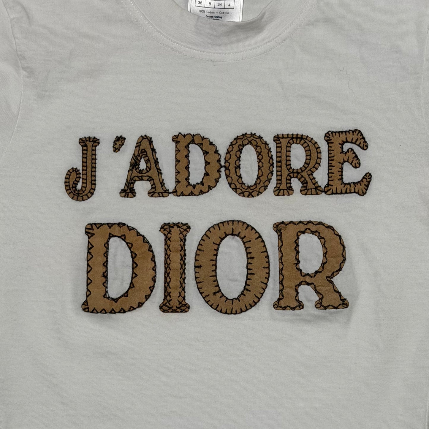 CHRISTIAN DIOR Fall Winter 2003 "J'ADORE DIOR" Patchwork T-Shirt