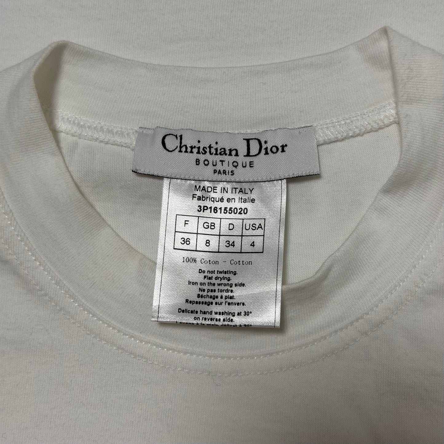CHRISTIAN DIOR Fall Winter 2003 "J'ADORE DIOR" Patchwork T-Shirt