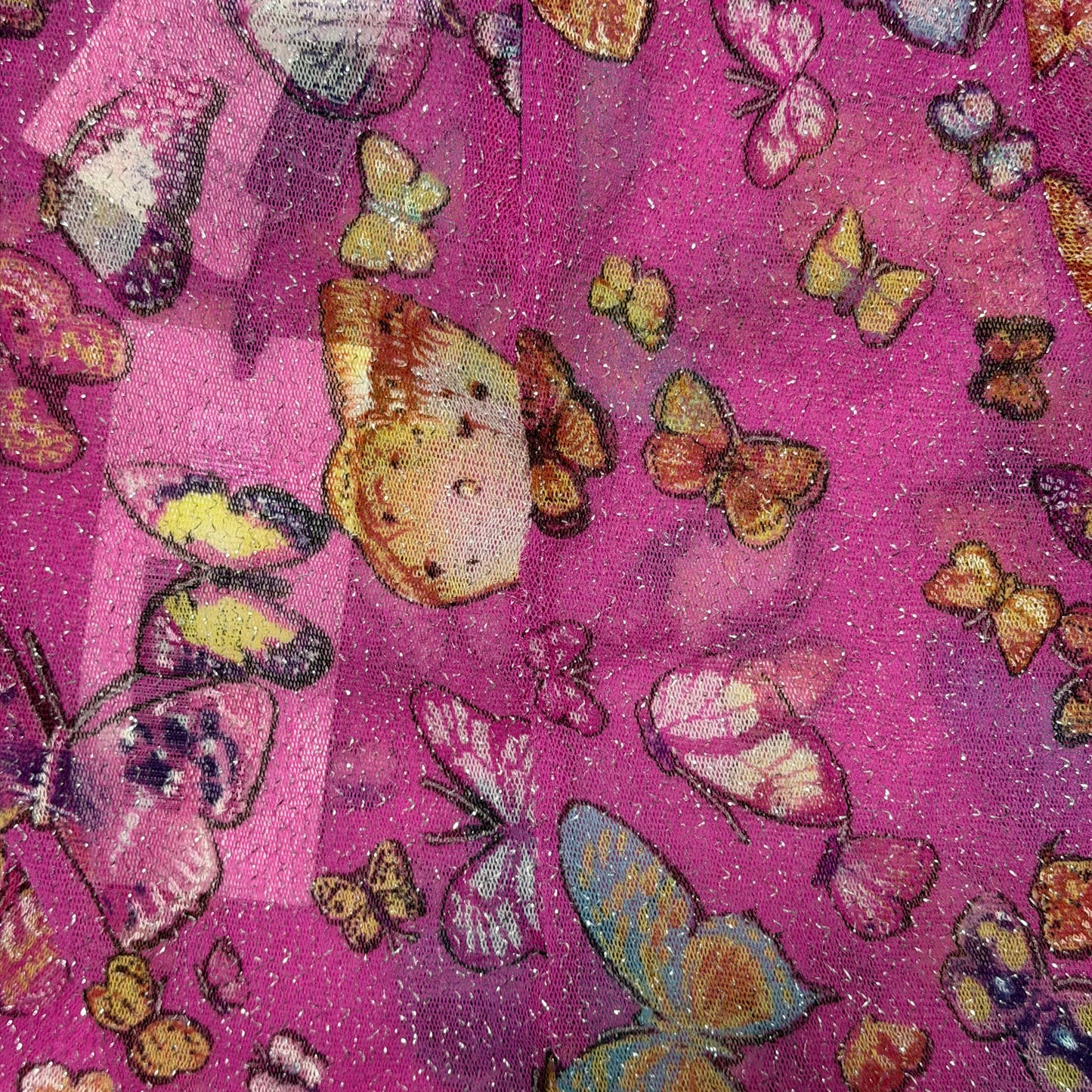 D&G Fall Winter 2000 Butterfly Print Sheer Lurex Top