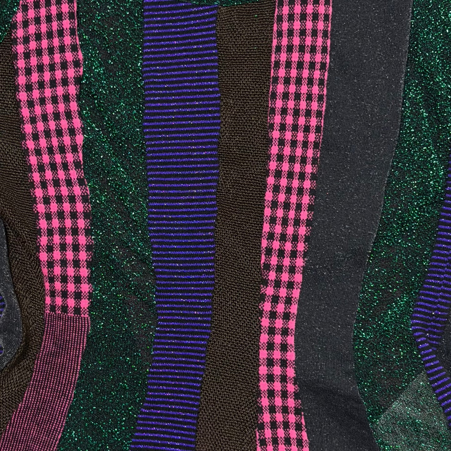 JUNYA WATANABE Spring Summer 2006 Reconstructed Patchwork Knit Tank Top