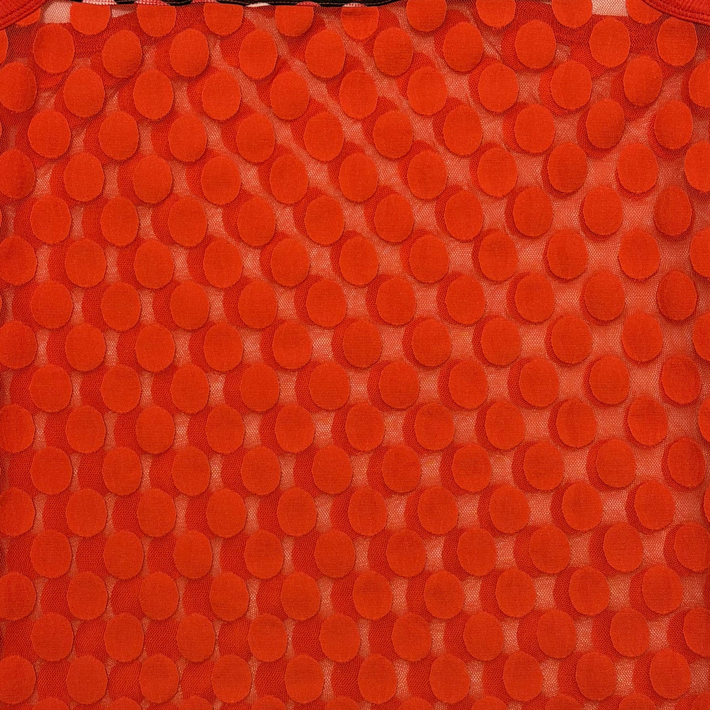 JEAN PAUL GAULTIER Polka Dot Sheer Mesh Mini Dress