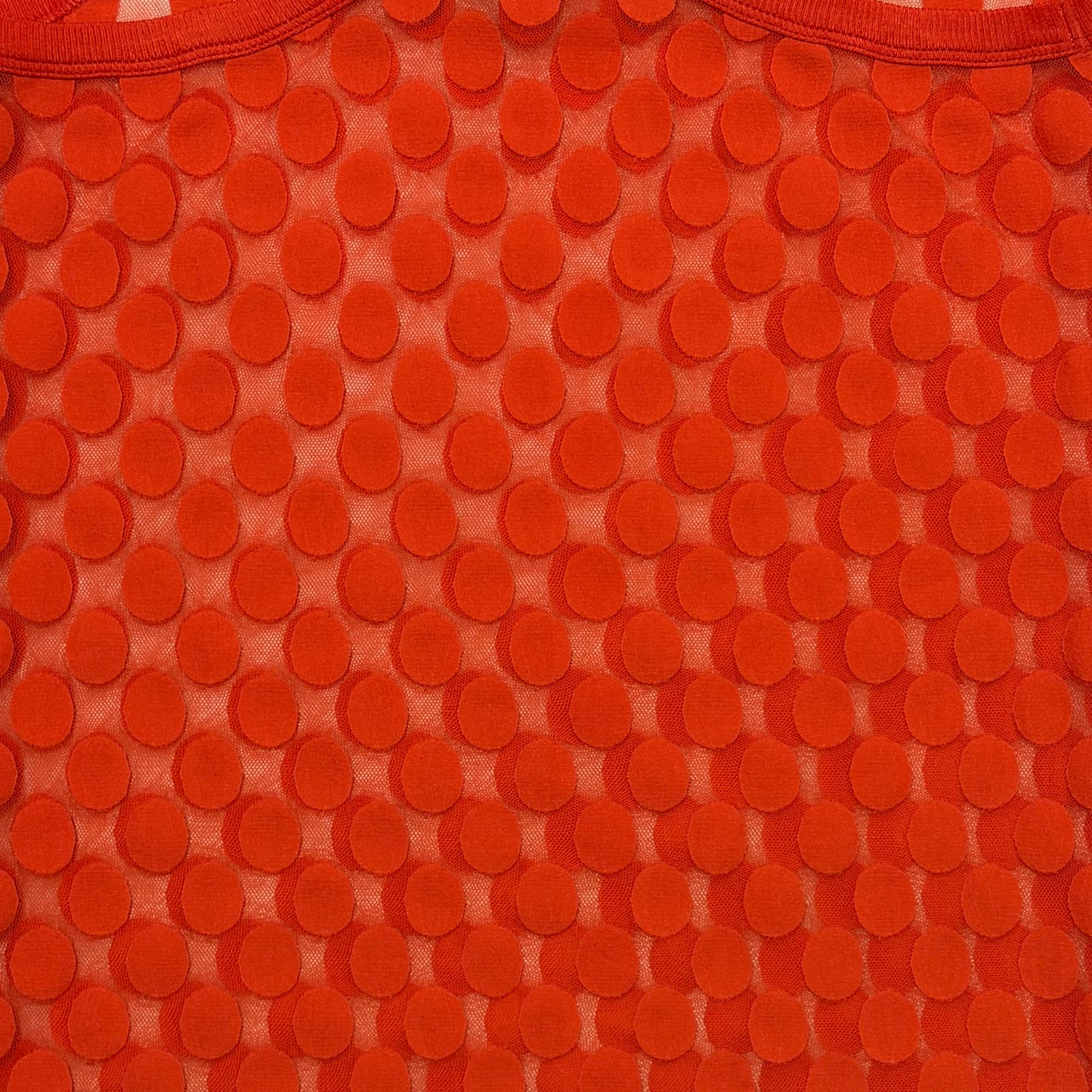 JEAN PAUL GAULTIER Polka Dot Sheer Mesh Mini Dress