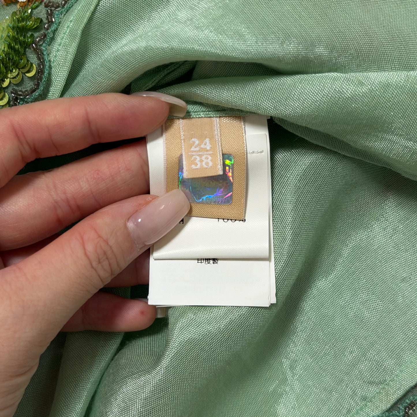 JOHN GALLIANO Spring Summer 2005 Embroidered Silk Midi Dress