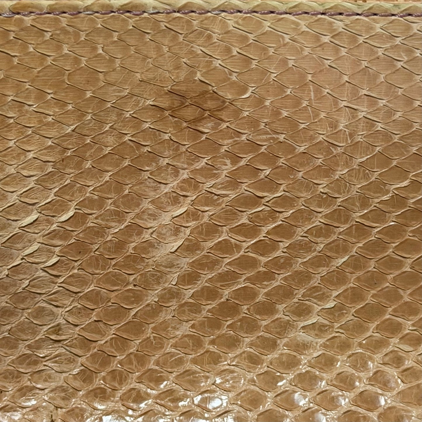 FENDI 1998 Vintage Iridescent Sequin Baguette with Python Trim