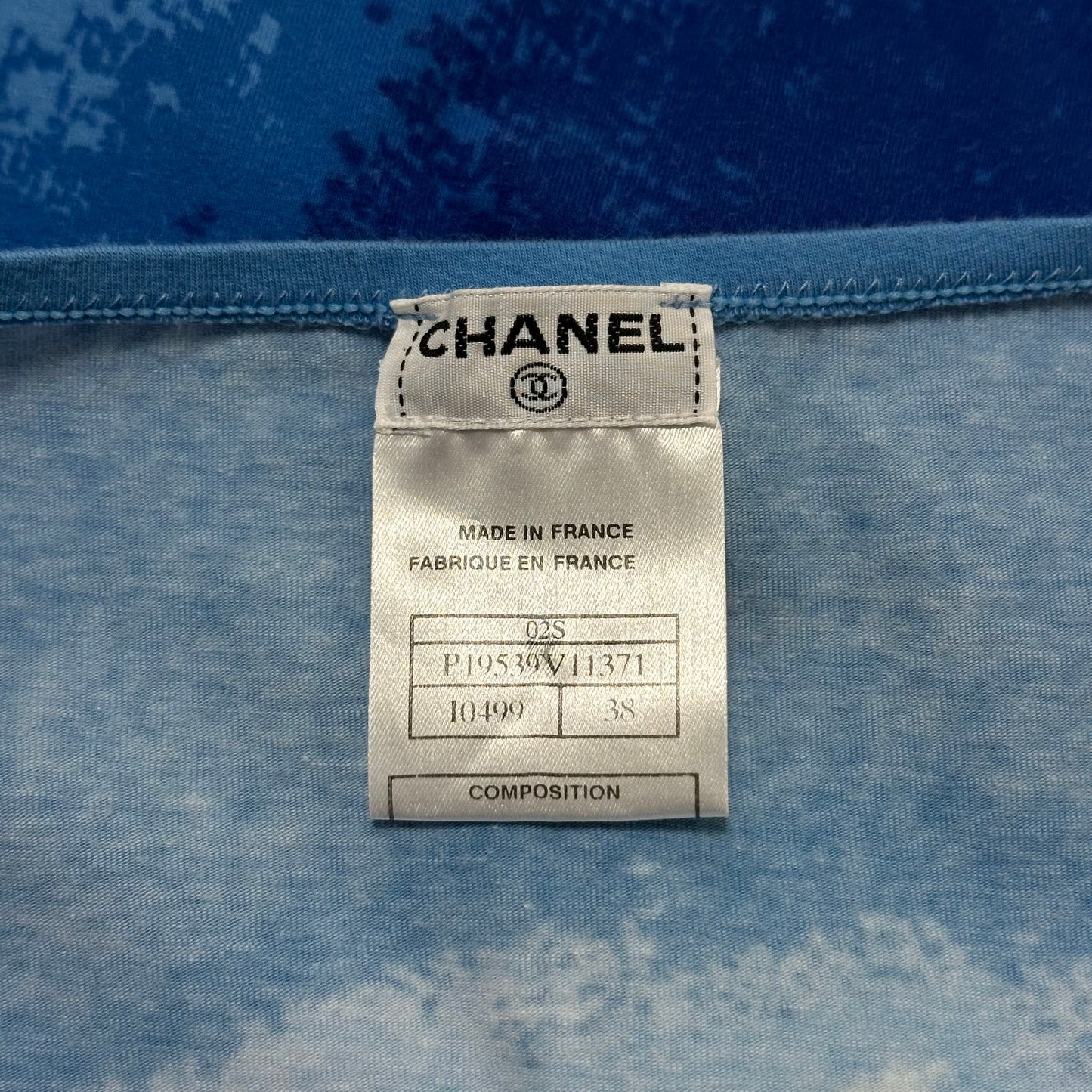 CHANEL Spring Summer 2002 Surf Logo Print Mini Dress