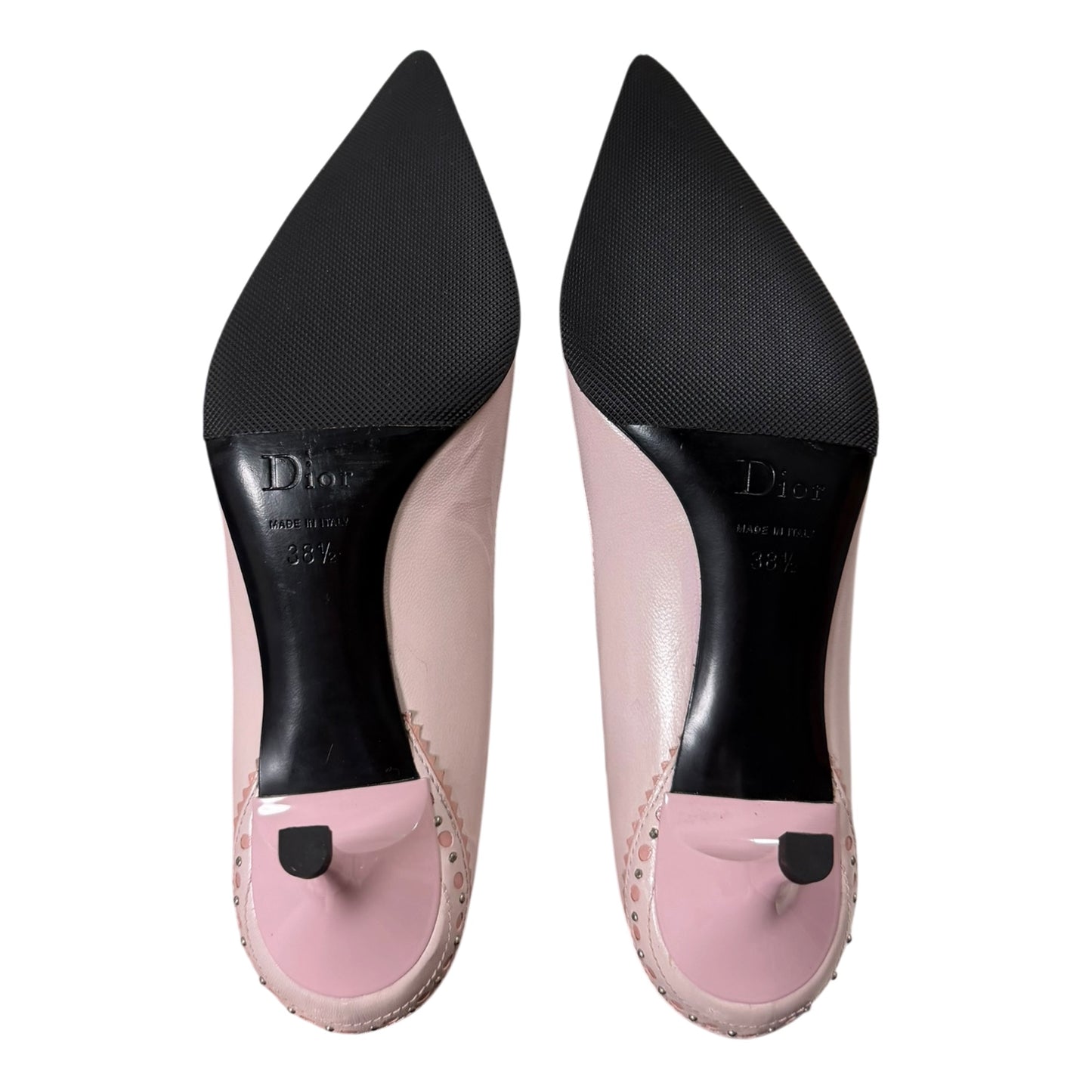 CHRISTIAN DIOR Spring Summer 2004 D’Trick Leather Studded Ribbon Bow Pumps